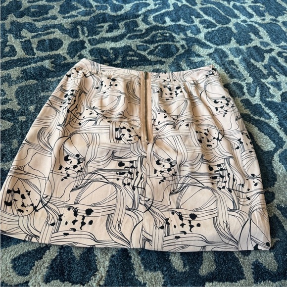 H&M Ruffled Pencil Mini Skirt Sz 6/M Pink Black Summer - Picture 6 of 10